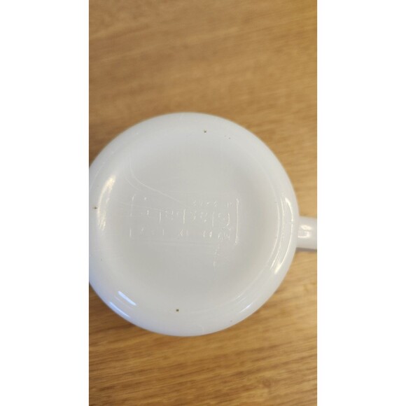 Vintage Milk Glass and Blue Yachting Boating Coffee Cup Mug Currier & Ives - Picture 5 of 5